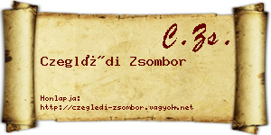 Czeglédi Zsombor névjegykártya