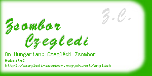 zsombor czegledi business card